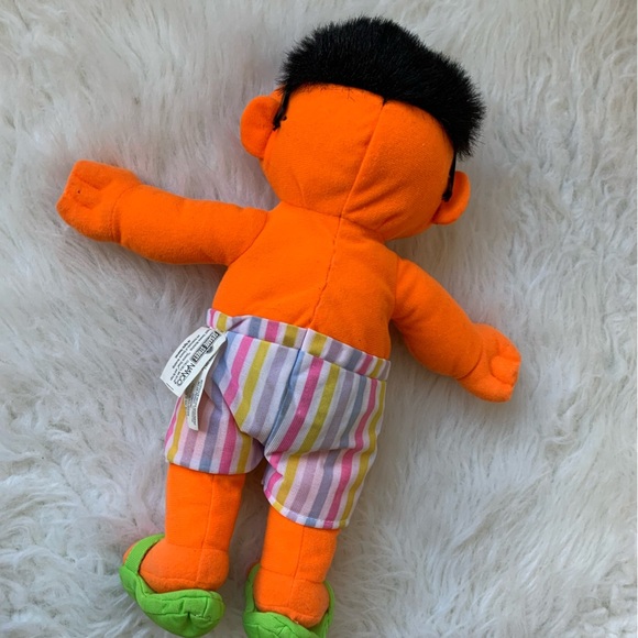 Y2K 2005 Nanco Collectible Sesame Street Beach Ernie Plush Toy - Picture 3 of 9